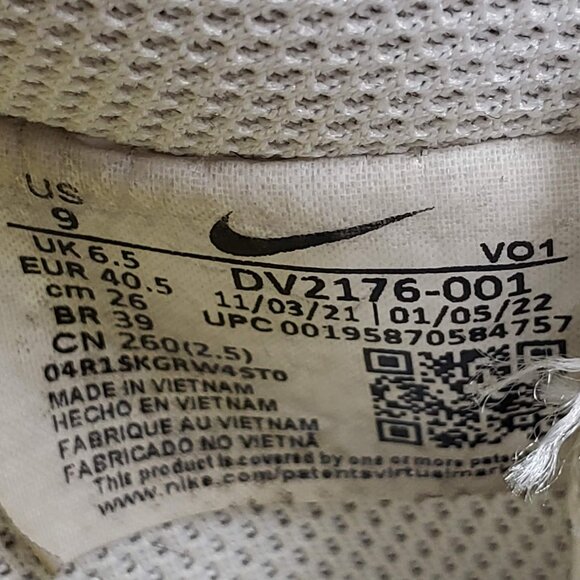 Nike Tennis Shoes Women's Court Vision Alta Phantom Platform Silver Swoosh 9 - Picture 8 of 10